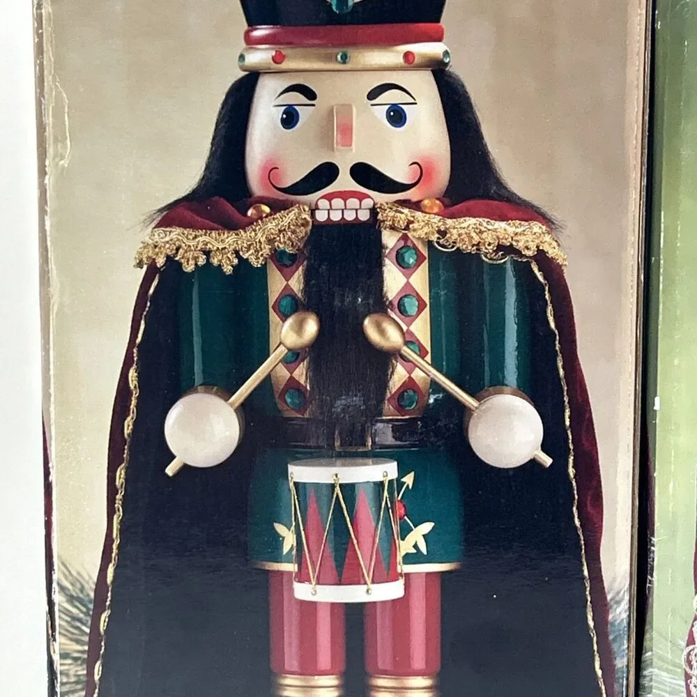 Bundle Of 2 Kirkland Signature Wooden 19” Nutcrackers With‎ Boxes